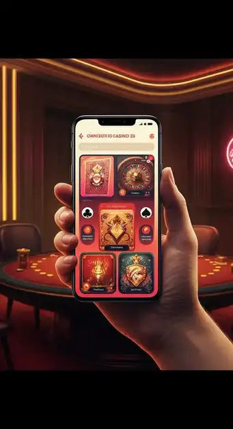 Jackpot Jill Casino warrior princess exploring a world of online slots and big jackpots on a mobile device