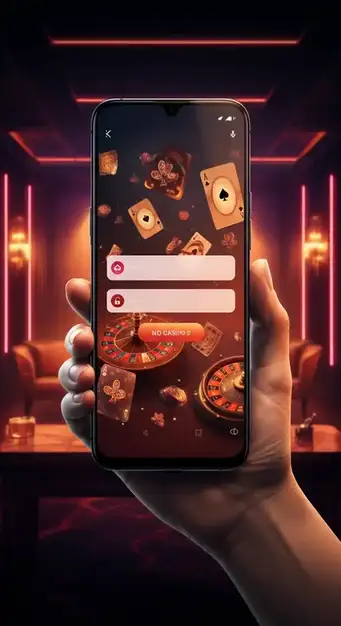 Jackpot Jill Casino login form interface showing secure access fields and a preview of the player dashboard.
